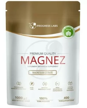 Progress Labs Magnez (cytrynian magnezu) proszek 1000 g