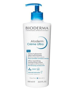 Bioderma Atoderm Creme Ultra Perfumed, Ultranawilżający i wzmacniający krem, 500 ml