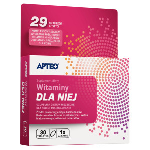 Apteo, Witaminy dla Niej, tabletki, 30 sztuk