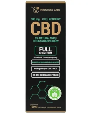 Wish Olej konopny CBD 5% Full Spectrum + Olej MCT 10 ml