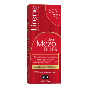 Lirene Rewitalizująco-napinający krem z peptydami na okolicę oczu i ust, 60/70+, 15 ml