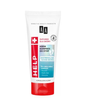 AA HELP Odżywczy Krem kompres do stóp, 75 ml