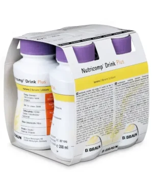 Nutricomp Drink Plus smak bananowy 4 x 200 ml