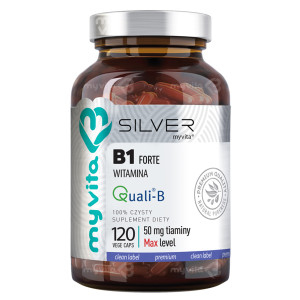 MyVita Silver Pure 100% Witamina B1 Forte, 50 mg, kapsułki, 120 sztuk