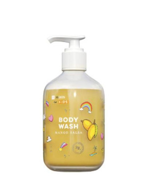 Hiskin Kids Żółty płyn do mycia ciała dla dzieci Lollipop, 400 ml