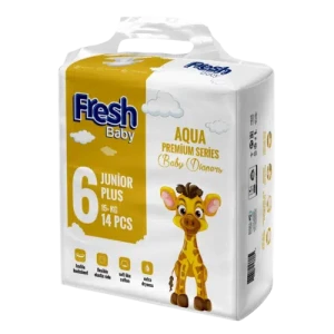 Fresh Baby Aqua Premium 6 Junior Plus, pieluszki, 14 sztuk