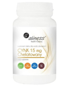 ALINESS Cynk chelatowany 15 mg, tabletki, 100 sztuk