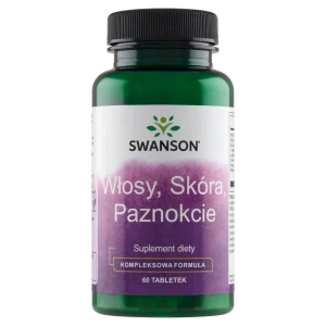 Swanson Włosy, skóra, paznokcie, 60 tabletek