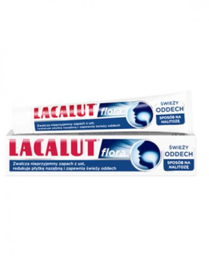 LACALUT FLORA - pasta do zębów na halitozę - 75 ml - cena, opinie, stosowanie