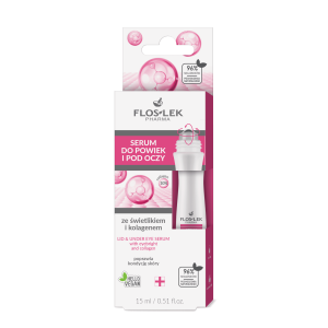 Flos-Lek Preparaty ze Świetlikiem, serum do powiek i pod oczy ze świetlikiem i kolagenem, 15 ml