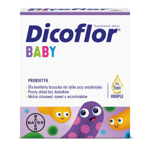 Dicoflor Baby, probiotyk, krople 2 x 5 ml