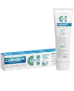 Curasept Biosmalto Baby-Kid pasta do zębów dla dzieci od 6 miesiąca o smaku miętowym 50 ml
