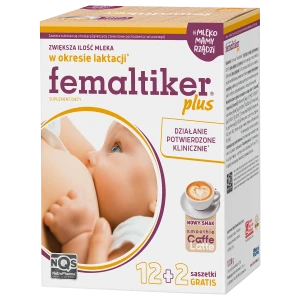 Femaltiker plus smak caffe latte, saszetki, 14 sztuk