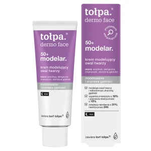 Tołpa Dermo face Modelar 50+, krem na noc, modelujący owal twarzy, 40 ml
