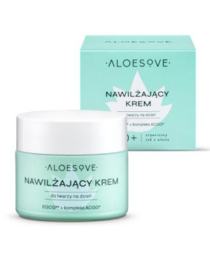 ALOESOVE Nawilżający krem do twarzy na dzień BIO+, 50 ml