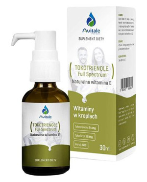 Avitale Tokotrienole Full Spactrum, 30 ml, cena, opinie, wskazania