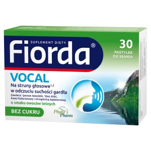 Fiorda Vocal o smaku owoców leśnych, 30 pastylek do ssania