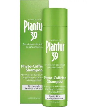 Plantur39, Phyto-Caffeine Shampoo, szampon do cienkich łamliwych włosów, 250 ml
