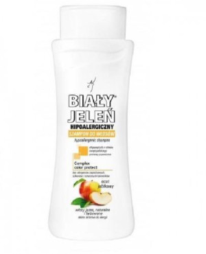 BIAŁY JELEŃ Hipoalergiczny szampon do włosów jasnych,farbowanych blond i rozjaśnianych - 300 ml