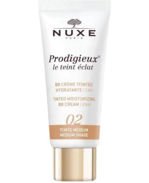Nuxe Prodigieux, BB Krem nawilżający odcień średni 02, 30 ml