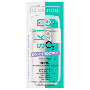 Bielenda Skin O3 Zone, Double booster Ozonowe serum dotleniająco-normalizujące, 2 x 7,5 ml