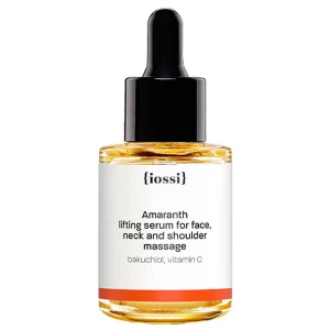 IOSSI Amarantus, Serum Liftingujące do masażu twarzy, szyi i dekoltu z bakuchiolem, witaminą C, 30 ml