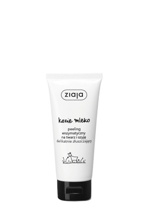 ZIAJA KOZIE MLEKO Peeling enzymatyczny na twarz i szyję, 75 ml