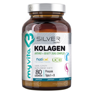 MyVita Silver Kolagen proszek typ I & II Dual Complex, 80 g