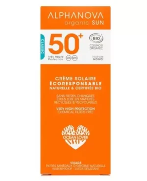 Alphanova Organic Sun SPF50+ krem ochronny do twarzy 50 g