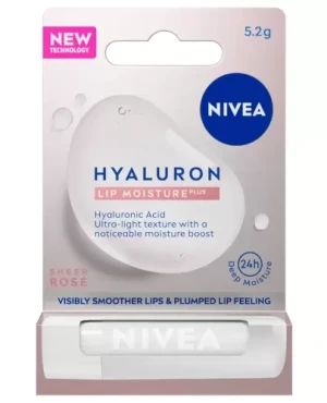 Nivea Hyaluron Lip Moisture Plus Sheer Rose nawilżający balsam do ust 5,2 g