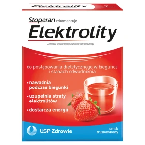 ELEKTROLITY Smak truskawkowy - 7 sasz.