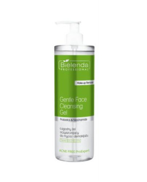 Bielenda Professional Acne Free ProExpert, Żel do mycia i demakijażu oczyszczający łagodny, 500 g