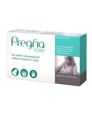 Pregna Vomi, gumy do żucia, 16 sztuk