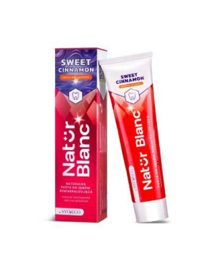 Sylveco Natur Blanc, Pasta remineralizująca do zębów Sweet Cinnamon, 100 ml