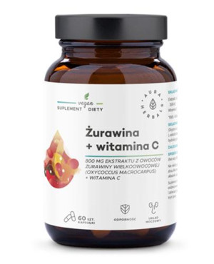 Żurawina 800 mg + Witamina C, kapsułki 60 szt., cena, opinie, wskazania