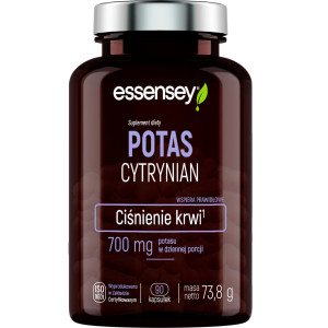 Essensey Potas Cytrynian, kapsułki, 90 sztuk