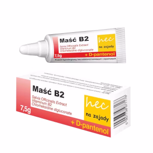 Maść B2 Hec + D-panthenol, maść na zajady, 7,5 g