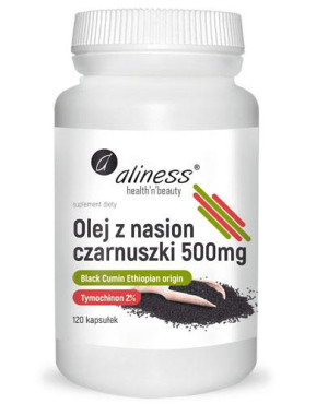 Aliness olej z nasion czarnuszki 2% 500 mg, kapsułki, 120 sztuk