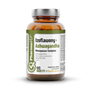 Pharmovit Izoflawony + Ashwagandha Menopause Complex, kapsułki vege, 60 sztuk