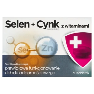 Selen + cynk z witaminami, tabletki, 30 sztuk