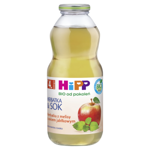 HiPP BIO Herbatka & Sok Bio Herbatka z melisy z sokiem jabłkowym po 4 miesiącu - 500 ml