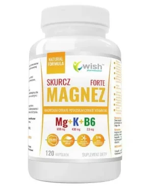 Wish Magnez Skurcz Forte Magnez + Potas + B6 120 kapsułek