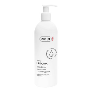 Ziaja Med Kuracja Lipidowa Fizjoderm Kremowa baza myjąca, skóra bardzo wrażliwa, alergiczna, 400 ml