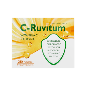 C-Ruvitum Witamina C + Rutyna, tabletki, 210 sztuk