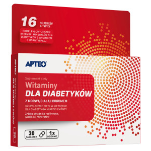 Apteo, Witaminy dla diabetyków, tabletki, 30 sztuk