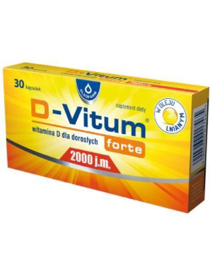 Oleofarm, D-Vitum forte 2000 j.m., kapsułki, 30 sztuk