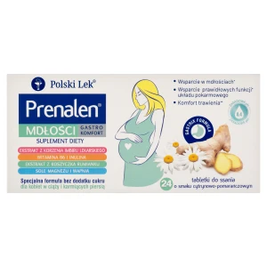 Prenalen Mdłości Gastro Komfort, 24 tabletki do ssania