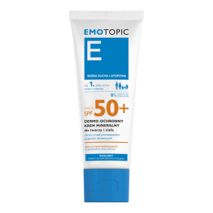 Emotopic Krem do twarzy i ciała dermo ochronny mineralny SPF 50+ od 1. dnia życia, 75 ml