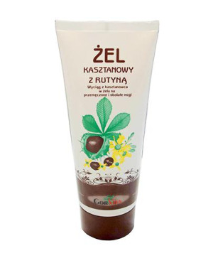 Gorvita Żel kasztanowy z rutyną na przemęczone i obolałe nogi, 200 ml