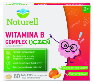 Naturell B Complex Uczeń, tabletki, 60 sztuk